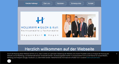 Desktop Screenshot of kanzlei-hollmayr.de