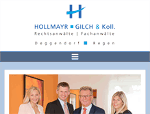 Tablet Screenshot of kanzlei-hollmayr.de